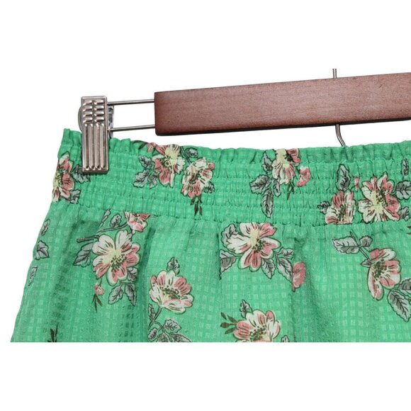 NWT LOFT Skirt Medium Petite Flowy Tiered Floral Preppy Spring Elastic Waist - Picture 6 of 12